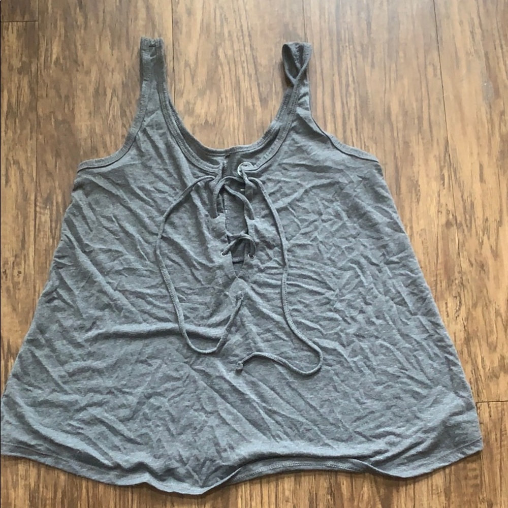 Lace up tank